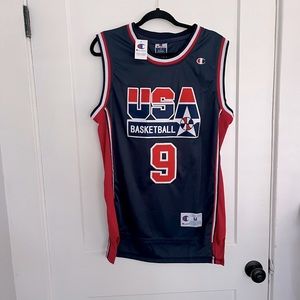 Champion USA Jordan 9 basketball Jersey - Size M